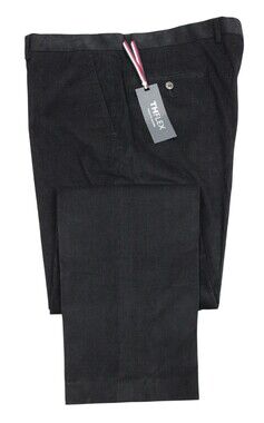 Tommy Hilfiger Dress Pants Mens 40x32 Black TH Flex Corduroy Stretch Flat Front
